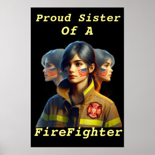 En brandsläckares stolta syster har bestämt sig fö poster