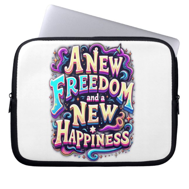 En brant resa till Freedom and Joy Laptop Fodral (Framsidan)