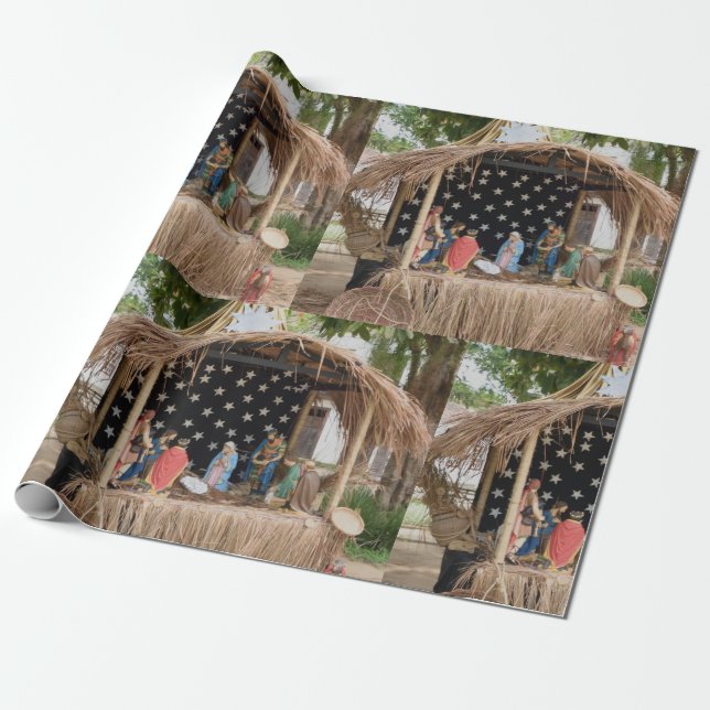 En brasiliansk kreche, Nativiteten. Presentpapper (Utrullad)