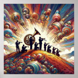 En brassorkester poster