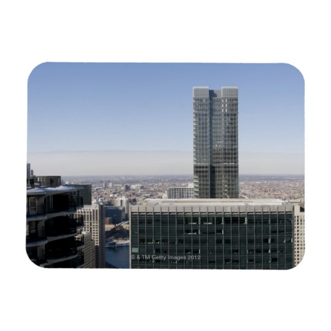 En bred antennsyn på Chicago, med Magnet (Horisontell)