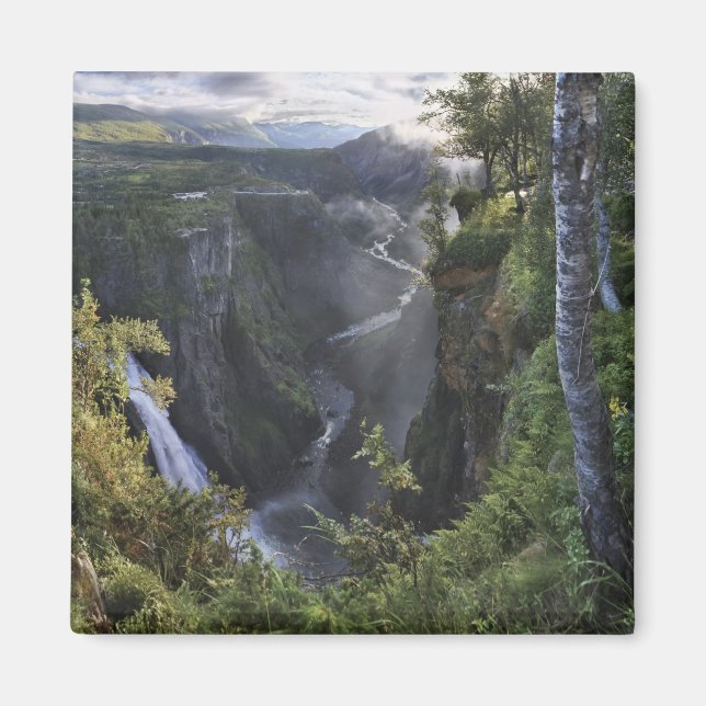 En bred kvällsvy - Hordaland, Norge Magnet (Framsidan)