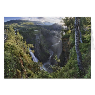 En bred kvällsvy - Hordaland, Norge OBS Kort