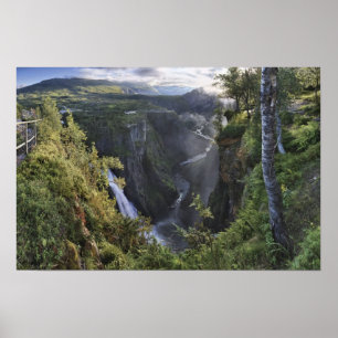 En bred kvällsvy - Hordaland, Norge Poster