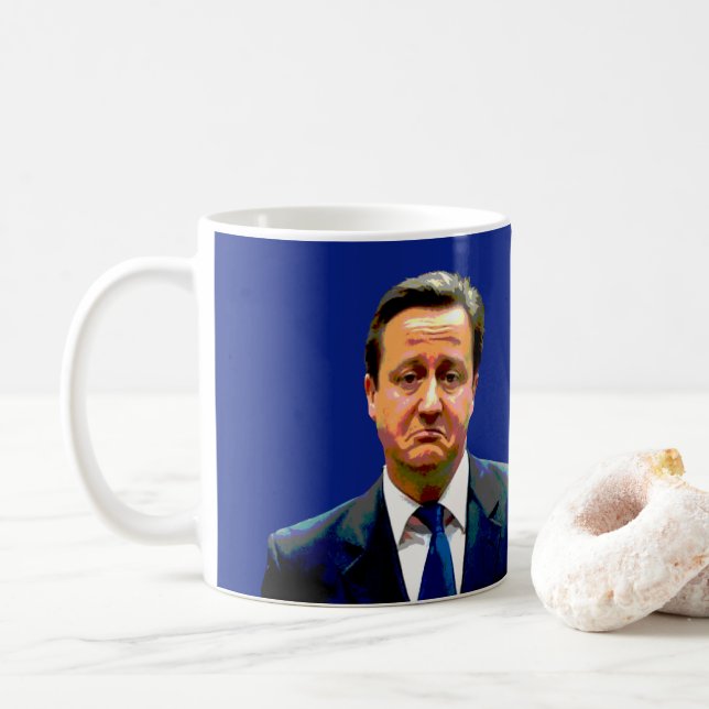 EN BREXIT-MUGG. Roligt Brexit David Cameron Kaffemugg (Med munk)
