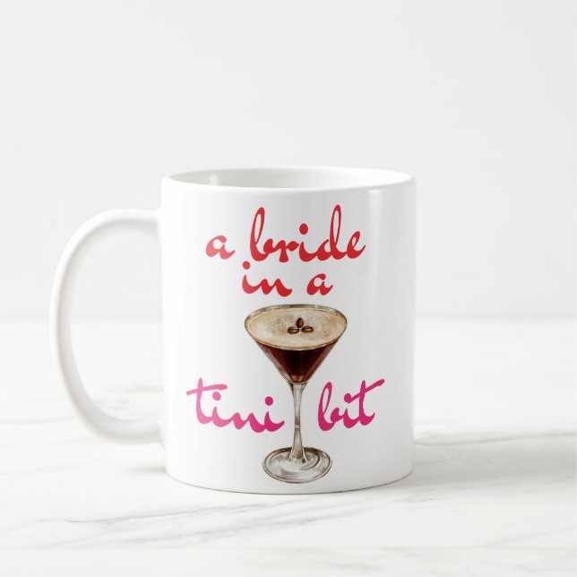 En Bride i Tini Bit Coffee Stil Kaffemugg (Vänster)