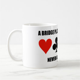 En bridge-spelares fantasi går aldrig till spillo kaffemugg