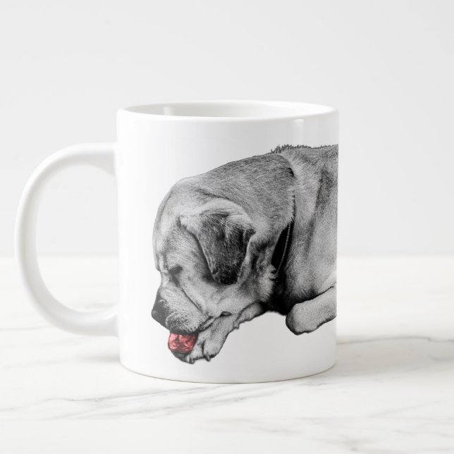 En Bright-pausa Jumbo Mugg (Vänster)