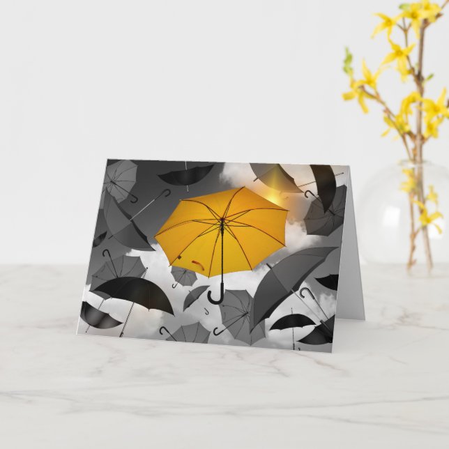 "En Bright Spot", jag saknar dig Anpassningsbar Kort (Gul blomma)