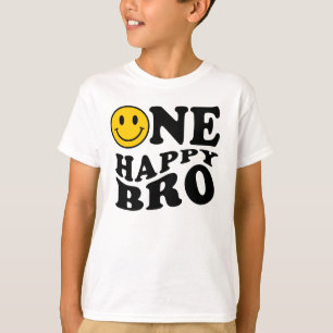 En Bro-Gult i Lycklig som matchar en familjefödels T Shirt