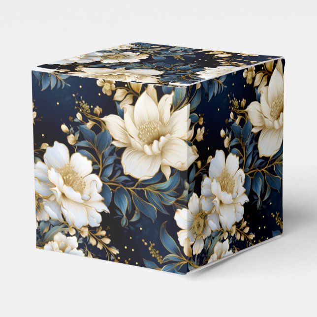 En bröllopsblommig serie design 11 presentaskar (Framsidan Sidan)