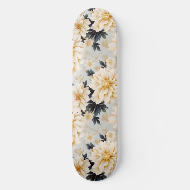 En bröllopsblommig serie design 2 mini skateboard bräda 18,5 cm (Framsida)