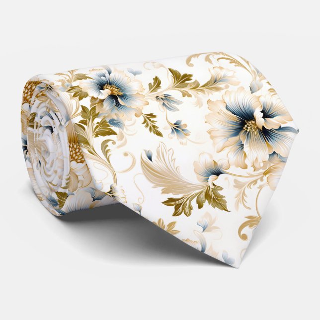 En bröllopsblommig serie design 3 slips (Rullad)