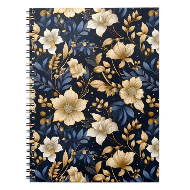 En bröllopsblommig serie design 6 anteckningsbok (Framsidan)