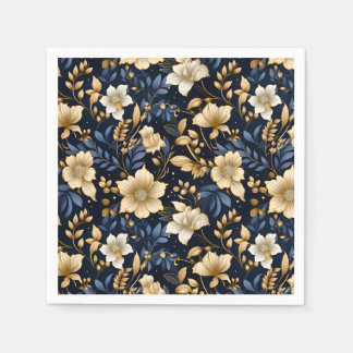 En bröllopsblommig serie design 6 pappersservett