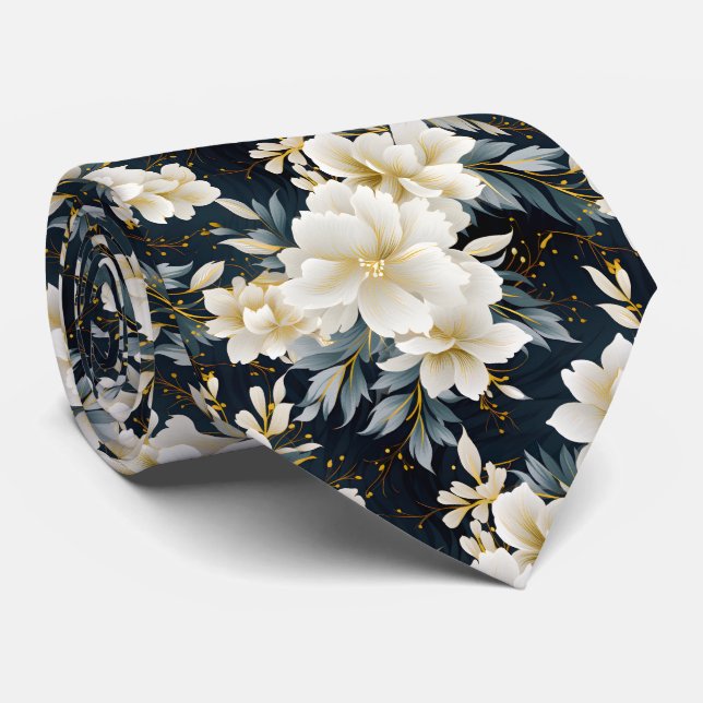 En bröllopsblommig serie design 8 slips (Rullad)