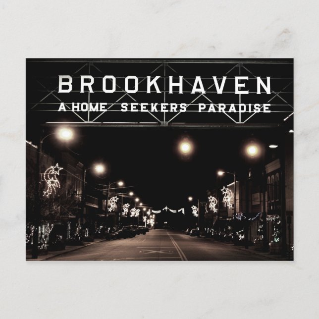 En Brookhaven Mississippi sydlig jul Helg Vykort (Framsida)