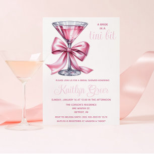 En brud i en liten bit, Pink Martini Brudtjejfejt Inbjudningar