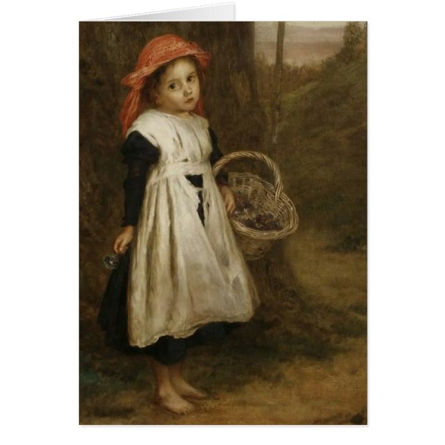 En brudtärna barfota hälsningskort (Framsidan)