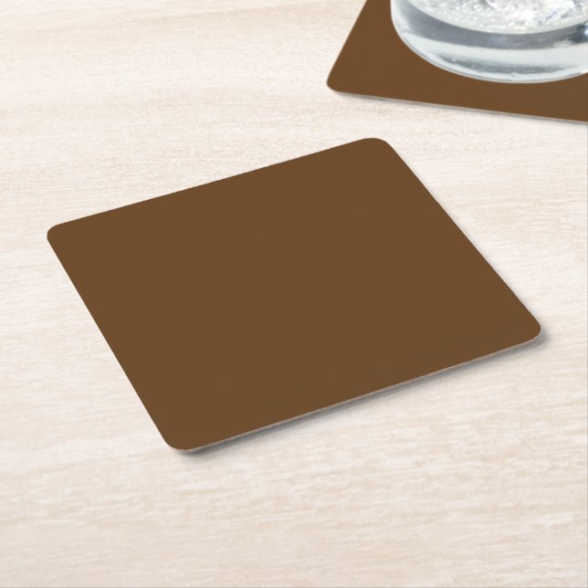 en brun bakgrund med vit gräns_ underlägg papper kvadrat (Vinklad)