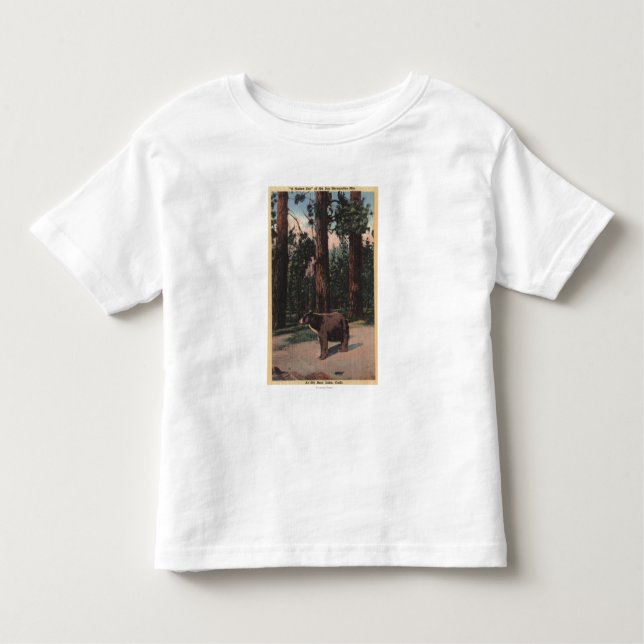 En brun björn i skogen tee shirt (Framsida)