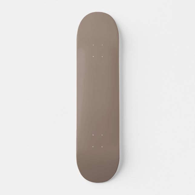 en brun vägg med klocka på den mini skateboard bräda 18,5 cm (Framsida)