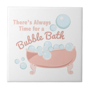 En bubbelbad kakelplatta