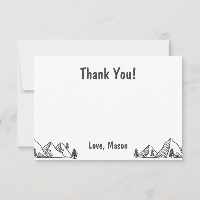 En budgivande Vild Äventyr tackade dig för ditt ko Tack Kort (Framsida)