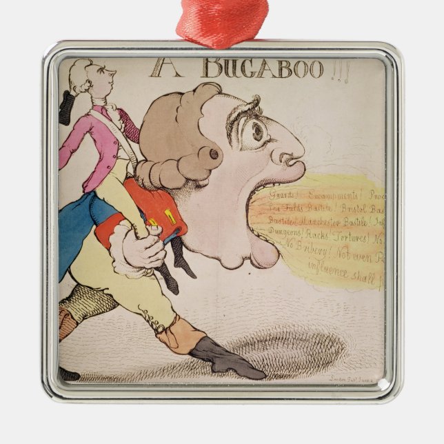 En Bugaboo!!! Julgransprydnad Metall (Framsidan)