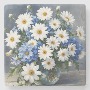 En bukett blommor Eleganta tusenskönor Vattenfärg Stenunderlägg