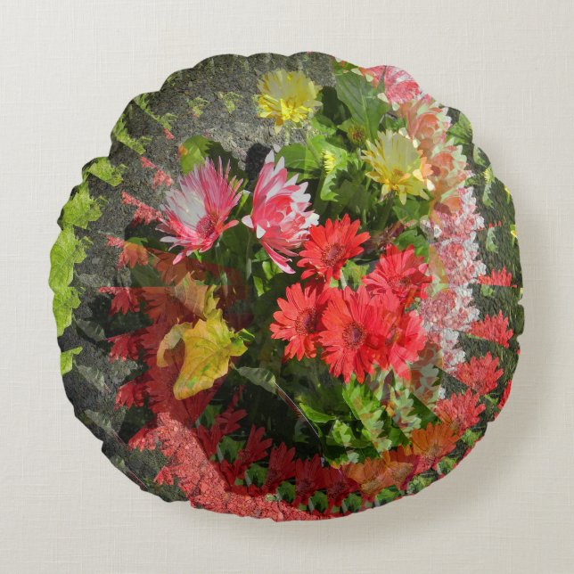 En bukett till dig... rund kudde (Framsidan)