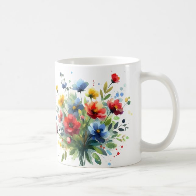 En bukett vilda blommor kaffemugg (Höger)