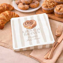 En bulle i ugnen Cinnamon Roll tema baby shower