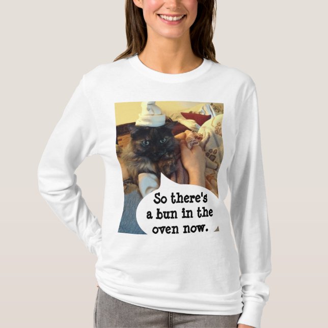 En bun i Oven-moderskapet Shirt av RoseWrites Tröja (Framsida)