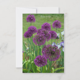 En bunch Alliums- Anteckningskort