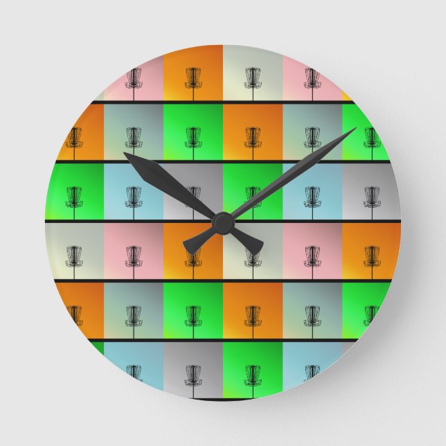 En bunch av Basket Rund Klocka (Framsida)