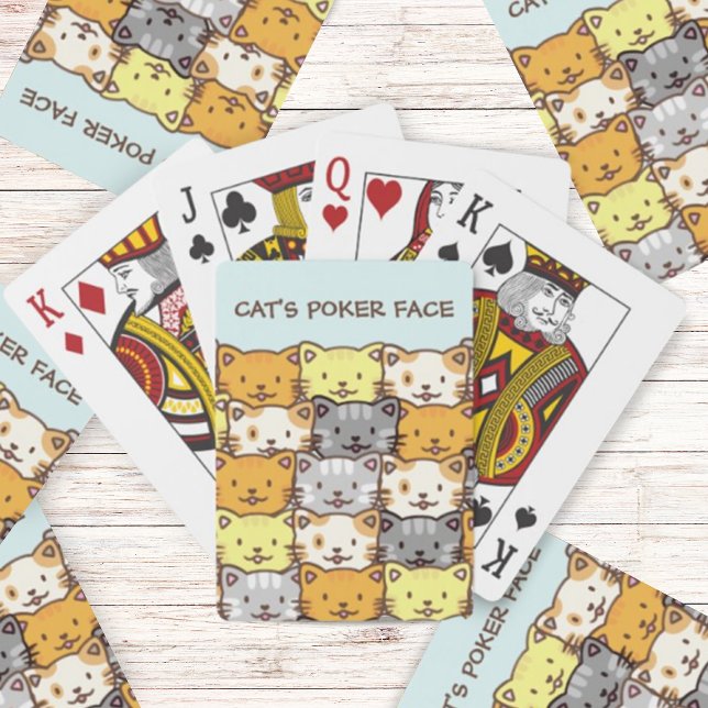 En bunch Cats Mönster Casinokort (Skapare uppladdad)