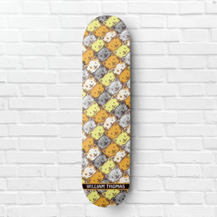 En bunch Cats Mönster Personlig Mini Skateboard Bräda 18,5 Cm