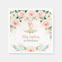 En Bunny är en Blommigt Rosa ros Rabbit Party