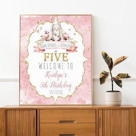 En Bunny är på väg 5:e födelsedag Poster