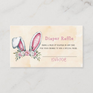 En Bunny är på väg! Baby Shower Visitkort