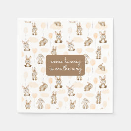 En Bunny är på vägen mot en neutral babyskare. Pappersservett