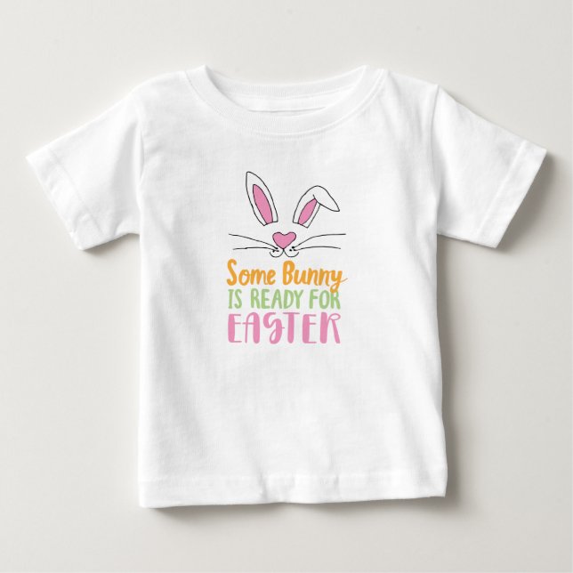 En Bunny är Redo för Påsk Pun-Påskharn T Shirt (Framsida)