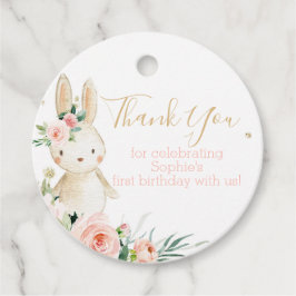 En Bunny gör om en första födelsedag Gåvor Etiketter