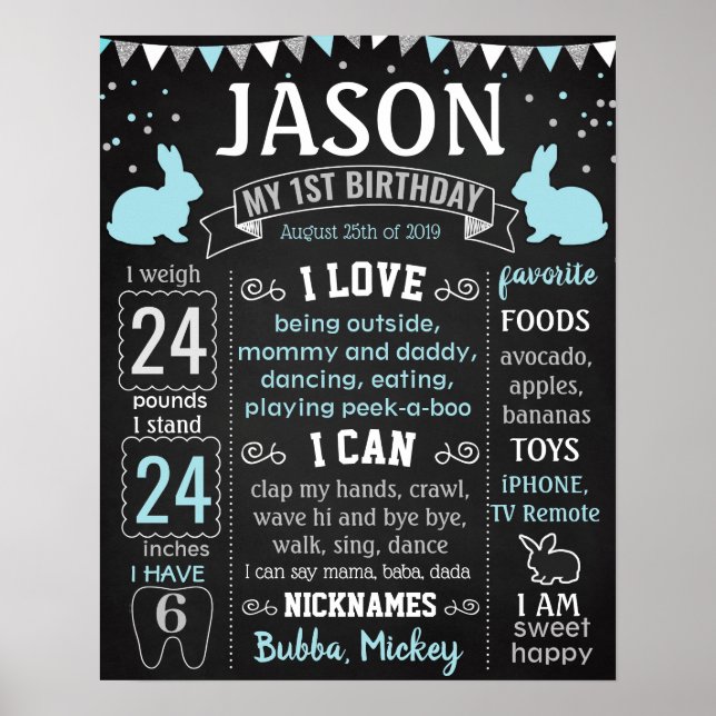 En Bunny vänder en Påsk-dag Poster (Framsidan)