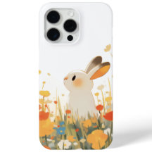 En Bunny Vild Blommigt Fält