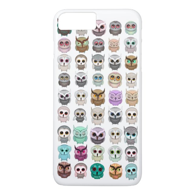 En bunt av Cute Uggla Design Case-Mate iPhone Skal (Baksida)