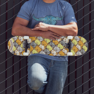 En bunt av Skateboard Mönster Personlig Cats