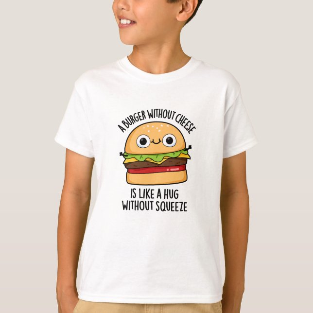 En burgare utan ost som en hugg utan säck t shirt (Framsida)