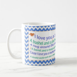 En Bushel och en hacksicksackmugg Kaffemugg